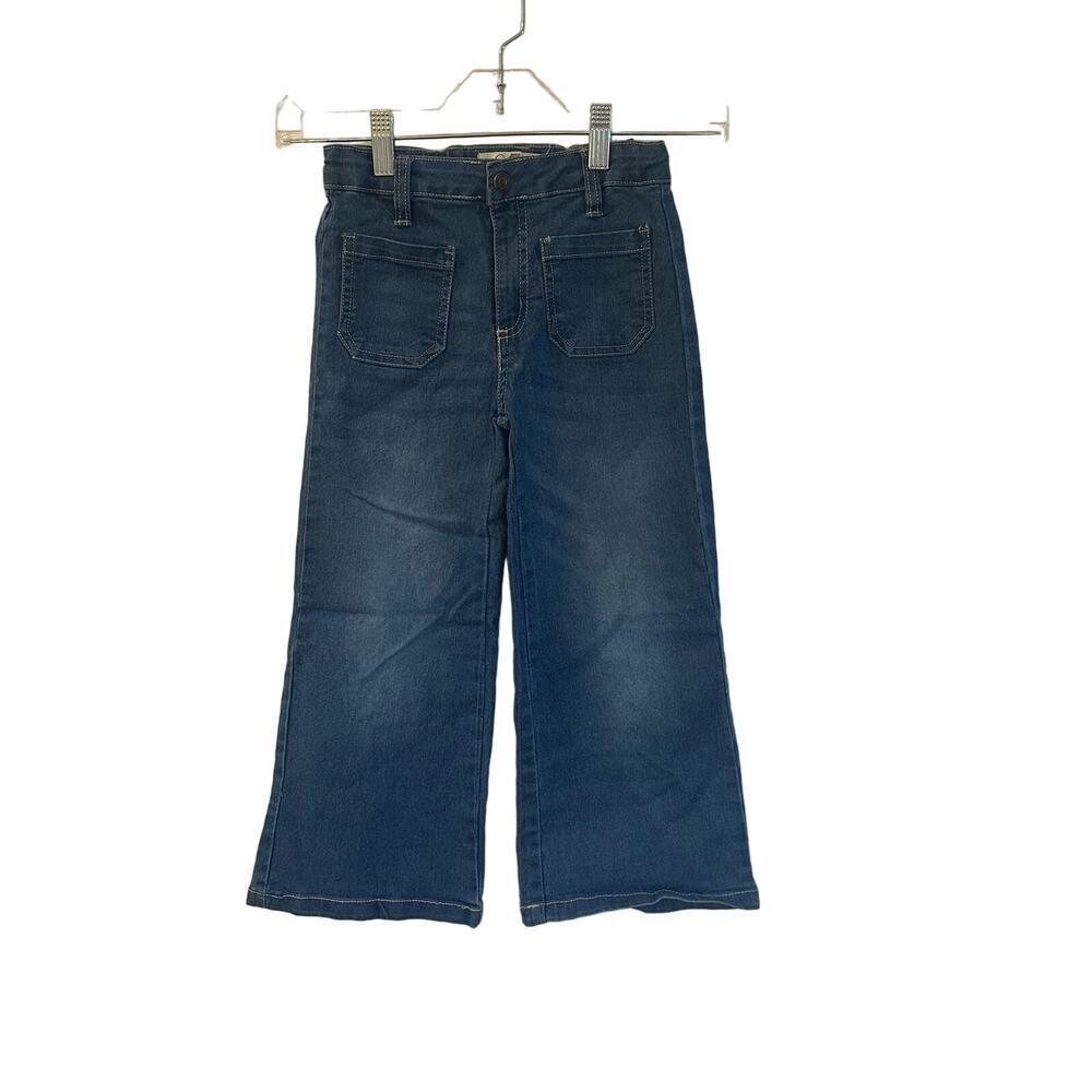 Jessica Simpson Girls Wide Leg Flare Jeans sz 6 adjustable waist jeans